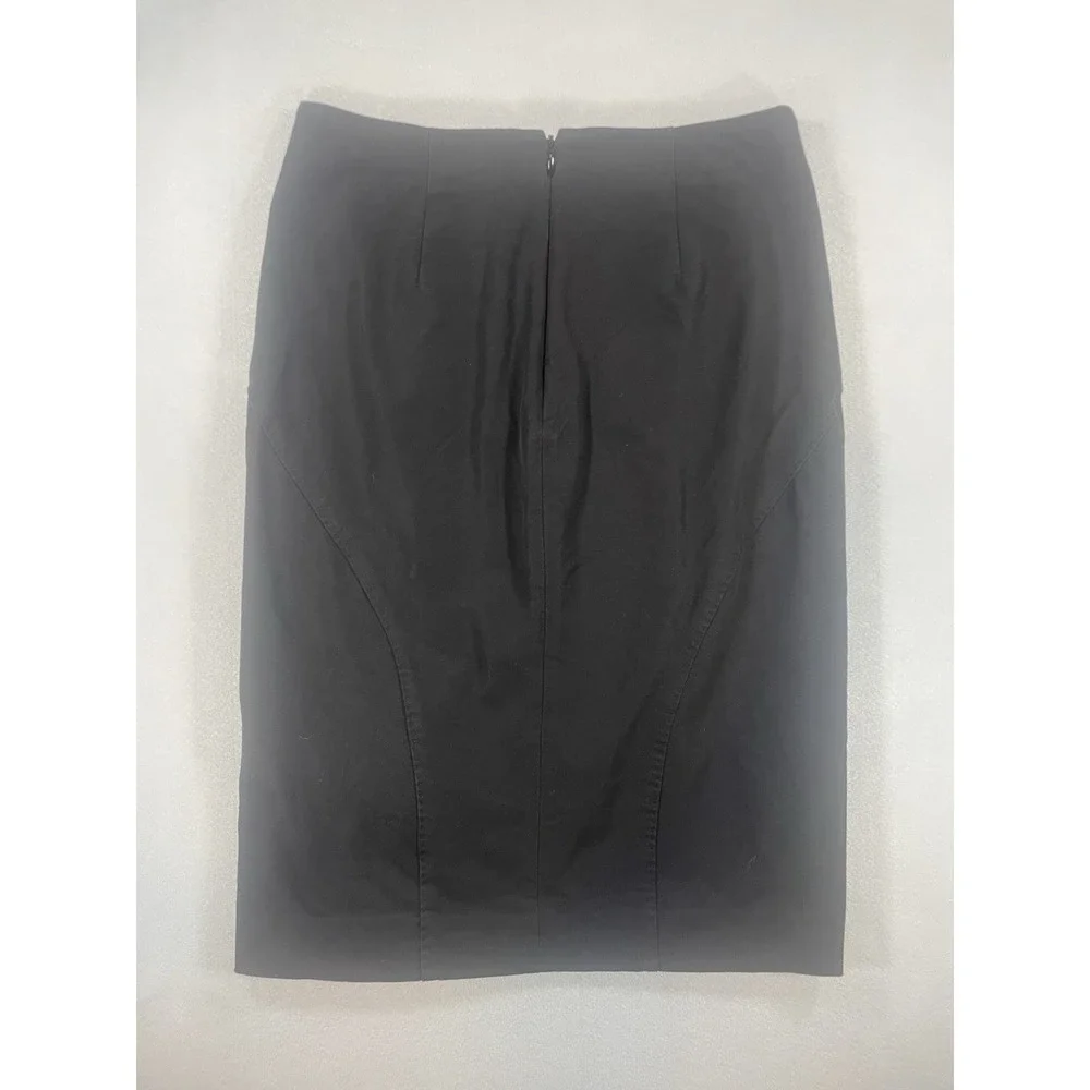 Banana Republic Pencil Skirt Womens‎ Cotton Blend Tailored Black Size 0